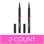 Maybelline New York Master Prcise All Day Liquid Eyeliner Makeup Waterproof Black 2 Count