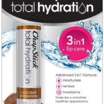 ChapStick Total Hydration (Coconut Hydration Flavor 1 Blister Pack of 1 Stick) Flavored Lip Balm Tube 3 in 1 Lip Care Contains Omegas 3/6/9 0.12 Ounce