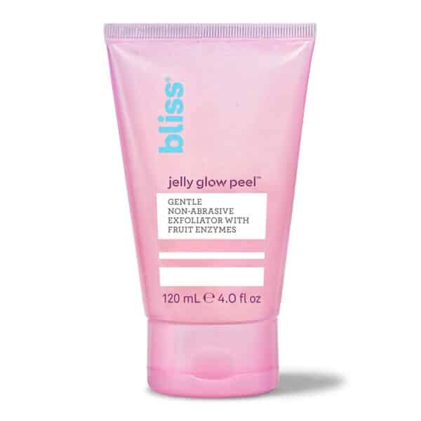 Bliss Jelly Glow Peel Gentle Non-Abrasive Exfoliator With Fruit Enzymes Cruelty Free Made Without Parabens 4 ounces