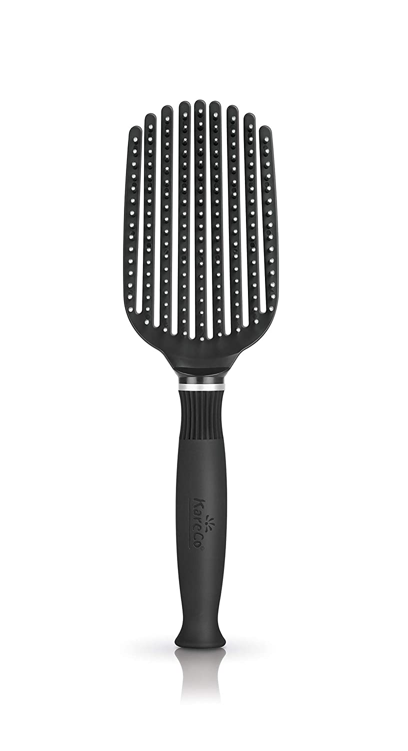 Tangle Buster Brush Detangler for All Hair Types Black Color (9 Fingers) - SUB