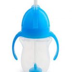 Munchkin Click Lock Weighted Straw Cup 7 Ounce Blue Pack of 1