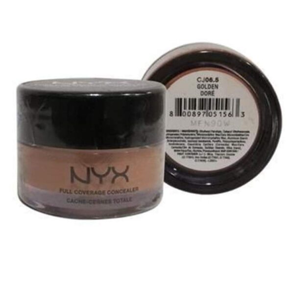 Pack of 2 NYX Full Coverage Concealer Golden CJ06.5