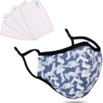 1 Pack Cotton Face Masks Reusable With F-ilter Blue L